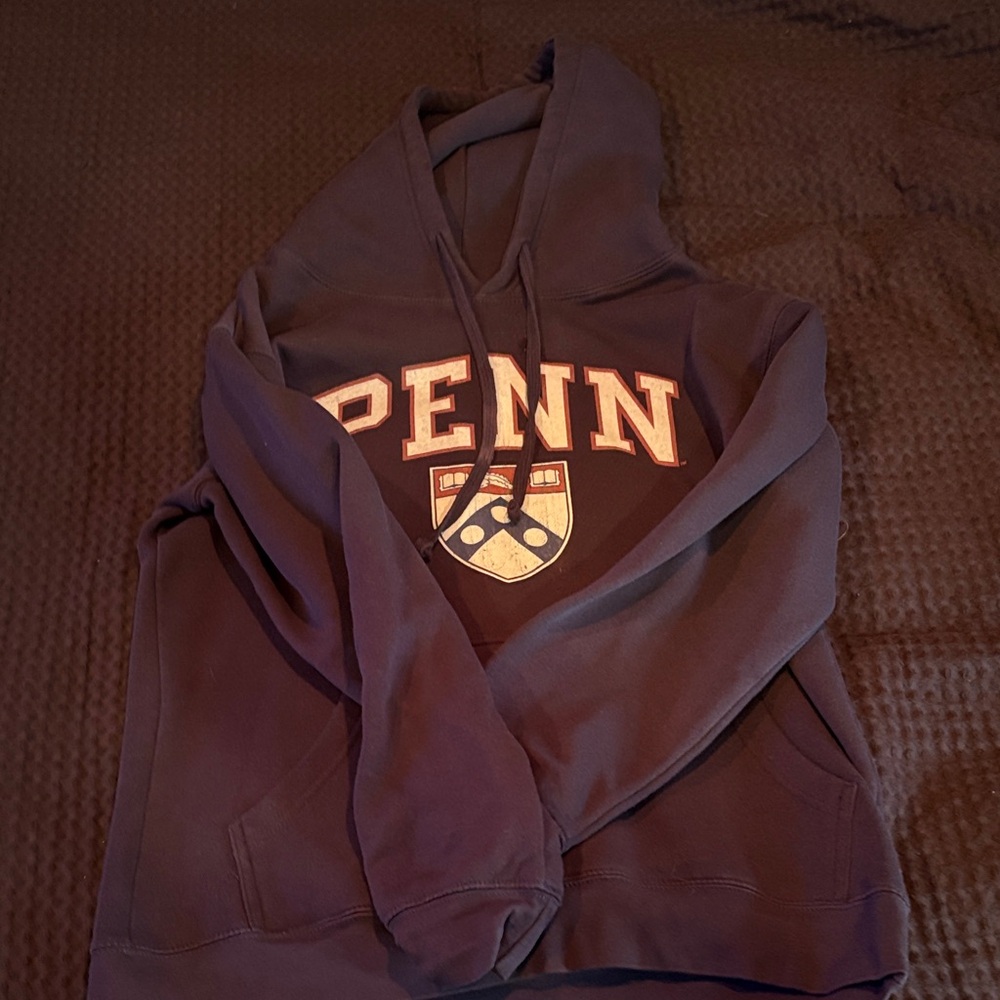 League Penn Logo Men's Hoodie - Dark Blue